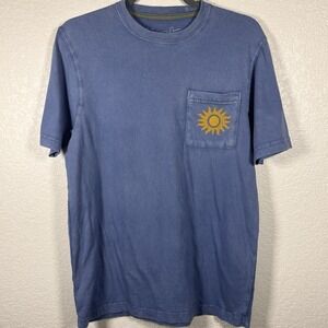 Howler‎ Bros Brother Sun Drinker Cotton T-Shirt Blue Resin Garment Wash Small